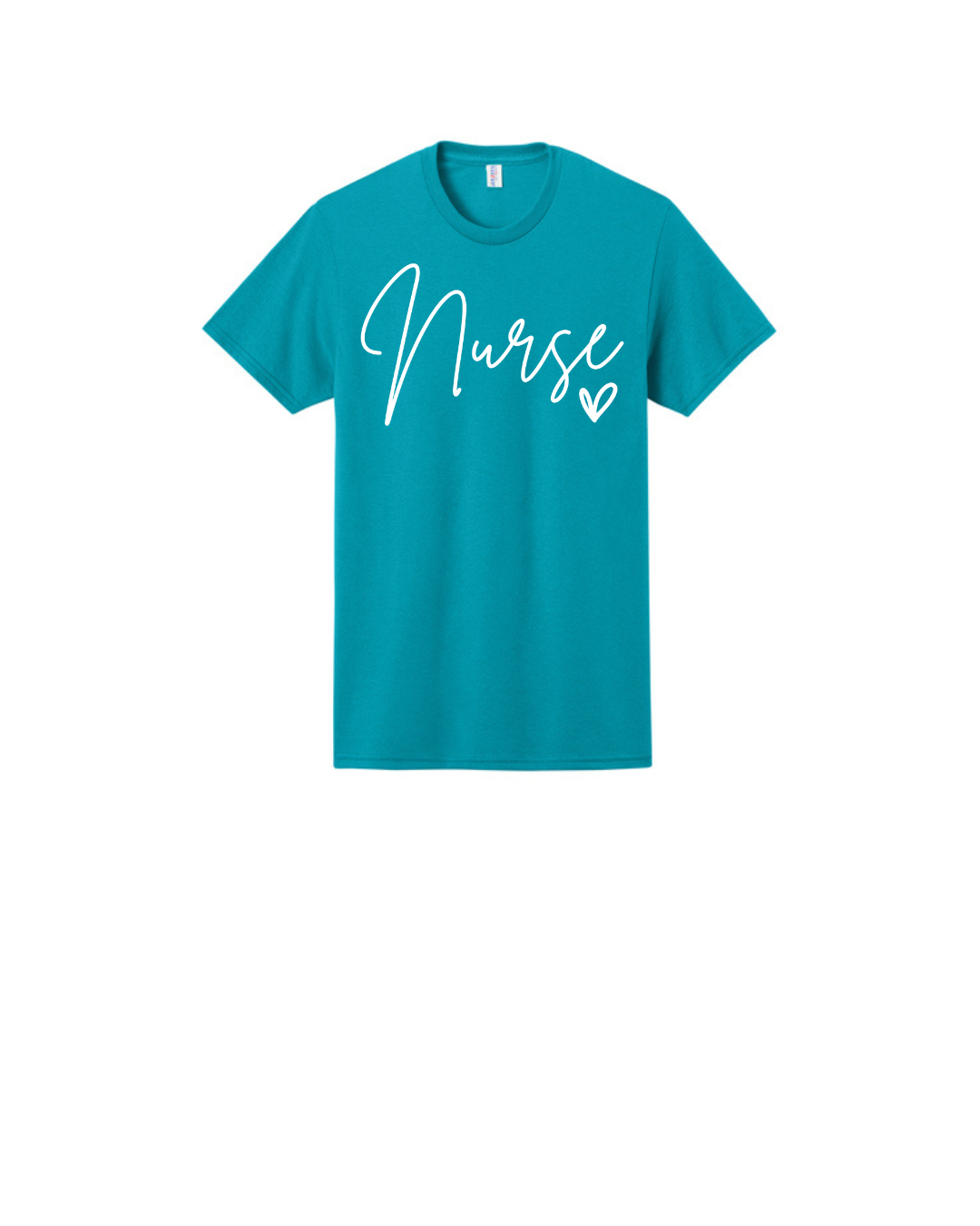 Nurse in Script font Graphic T Shirt