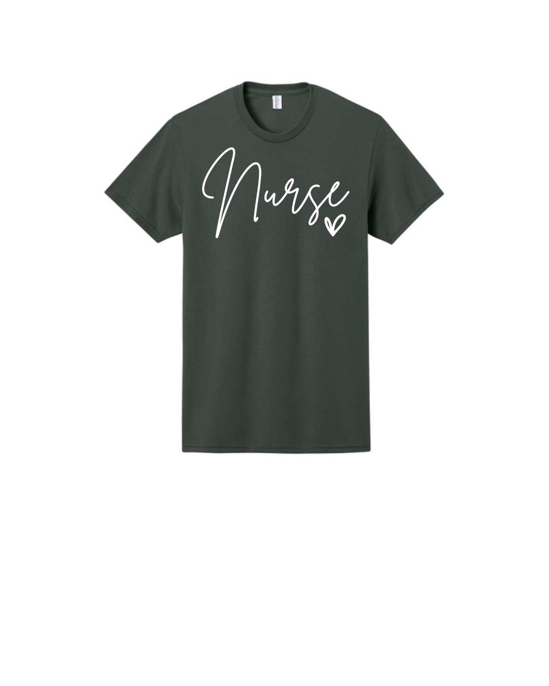 Nurse in Script font Graphic T Shirt
