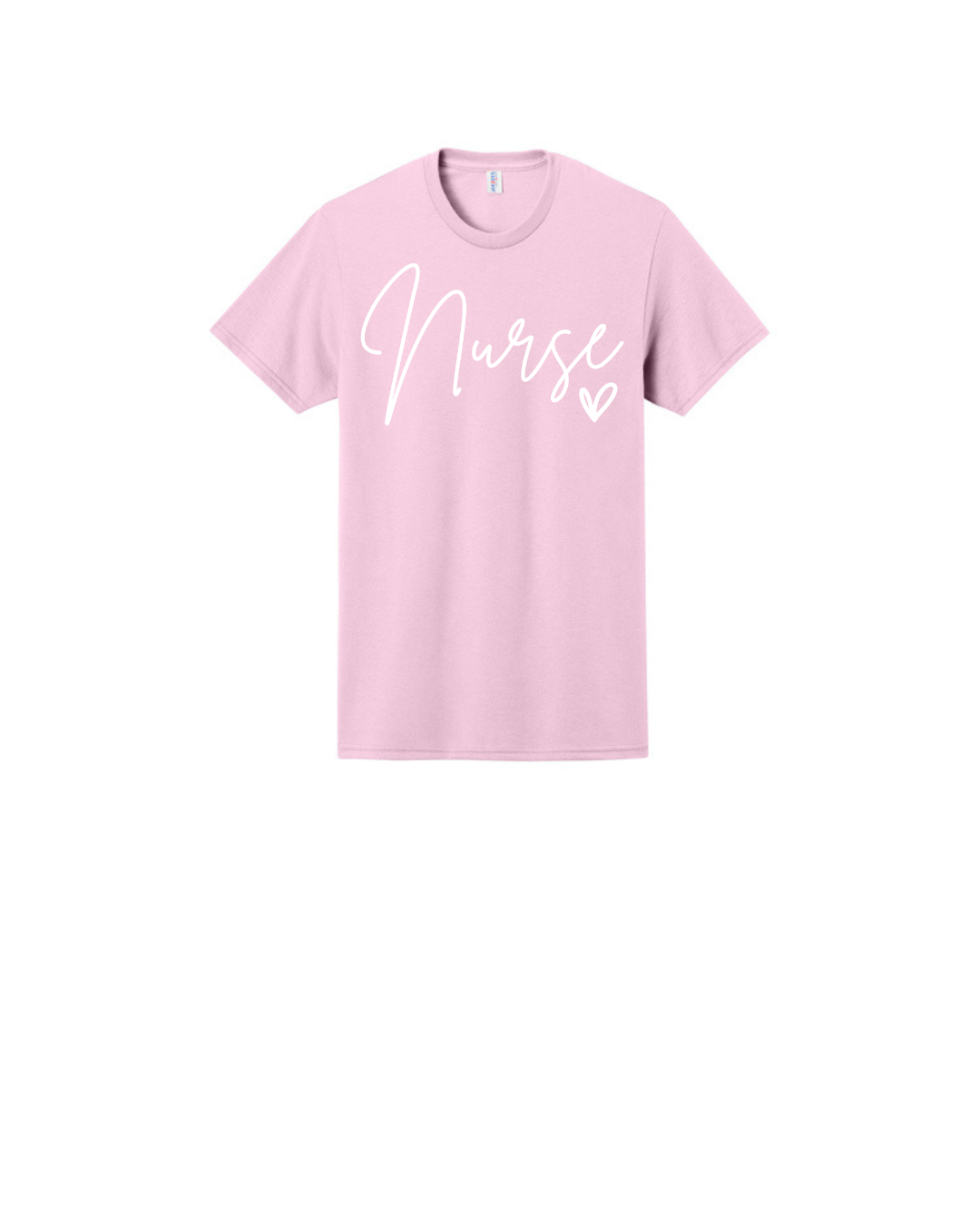 Nurse in Script font Graphic T Shirt