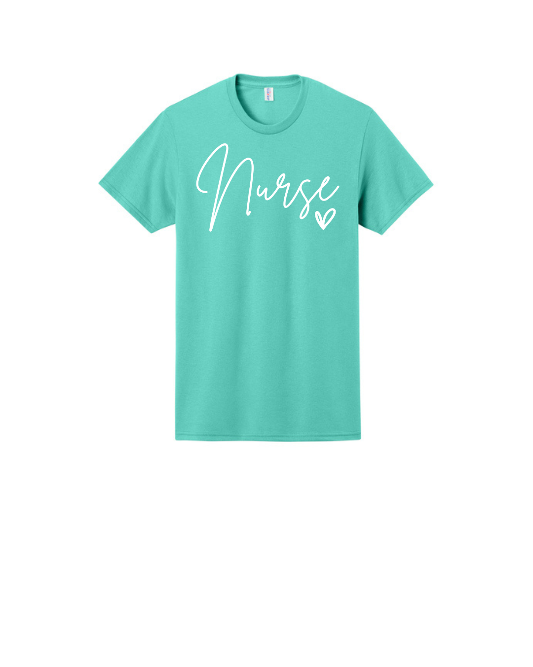 Nurse in Script font Graphic T Shirt