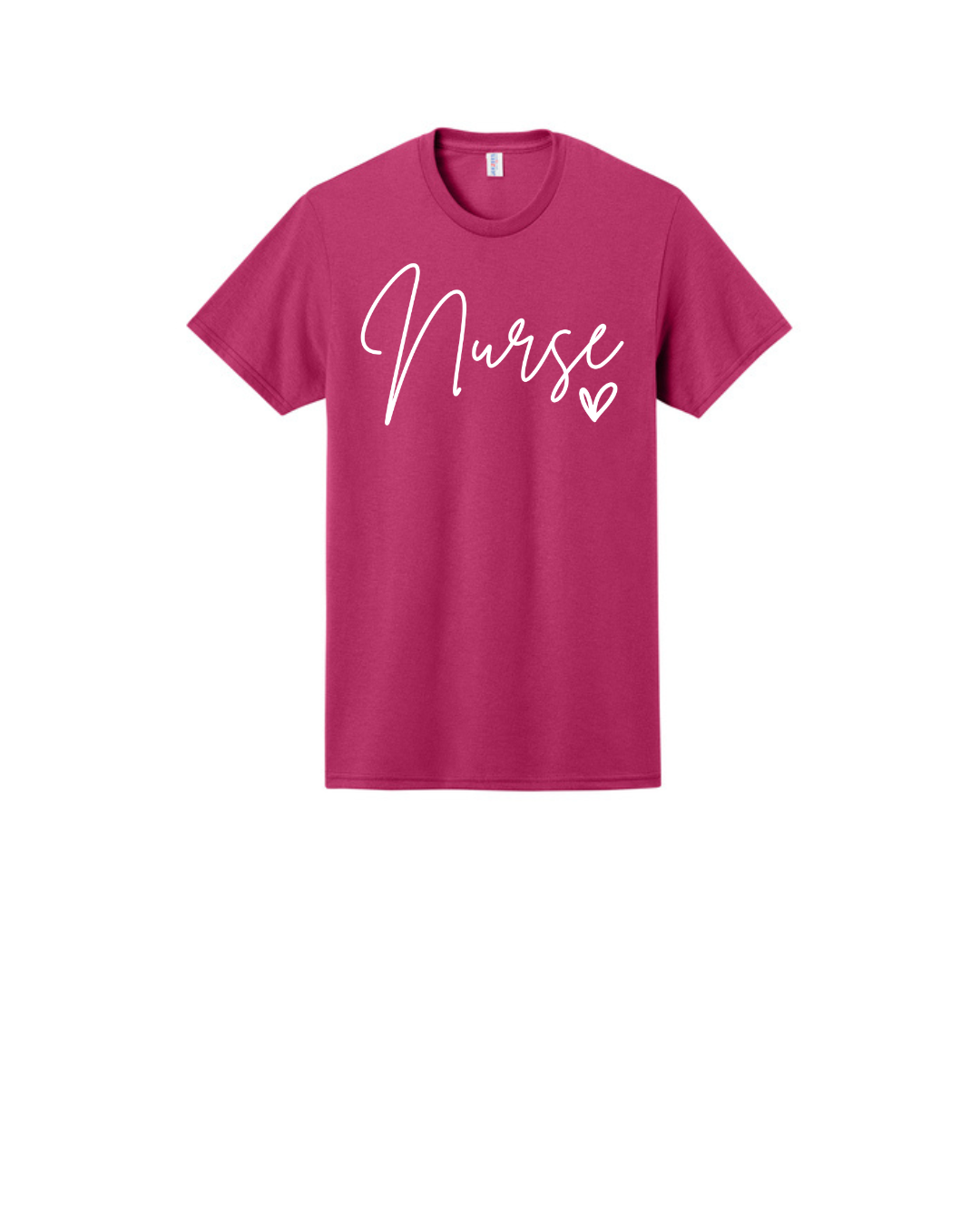 Nurse in Script font Graphic T Shirt
