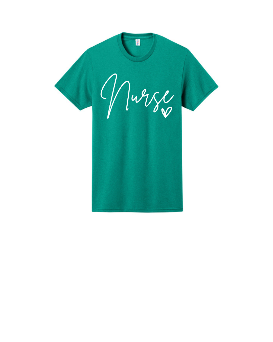 Nurse in Script font Graphic T Shirt