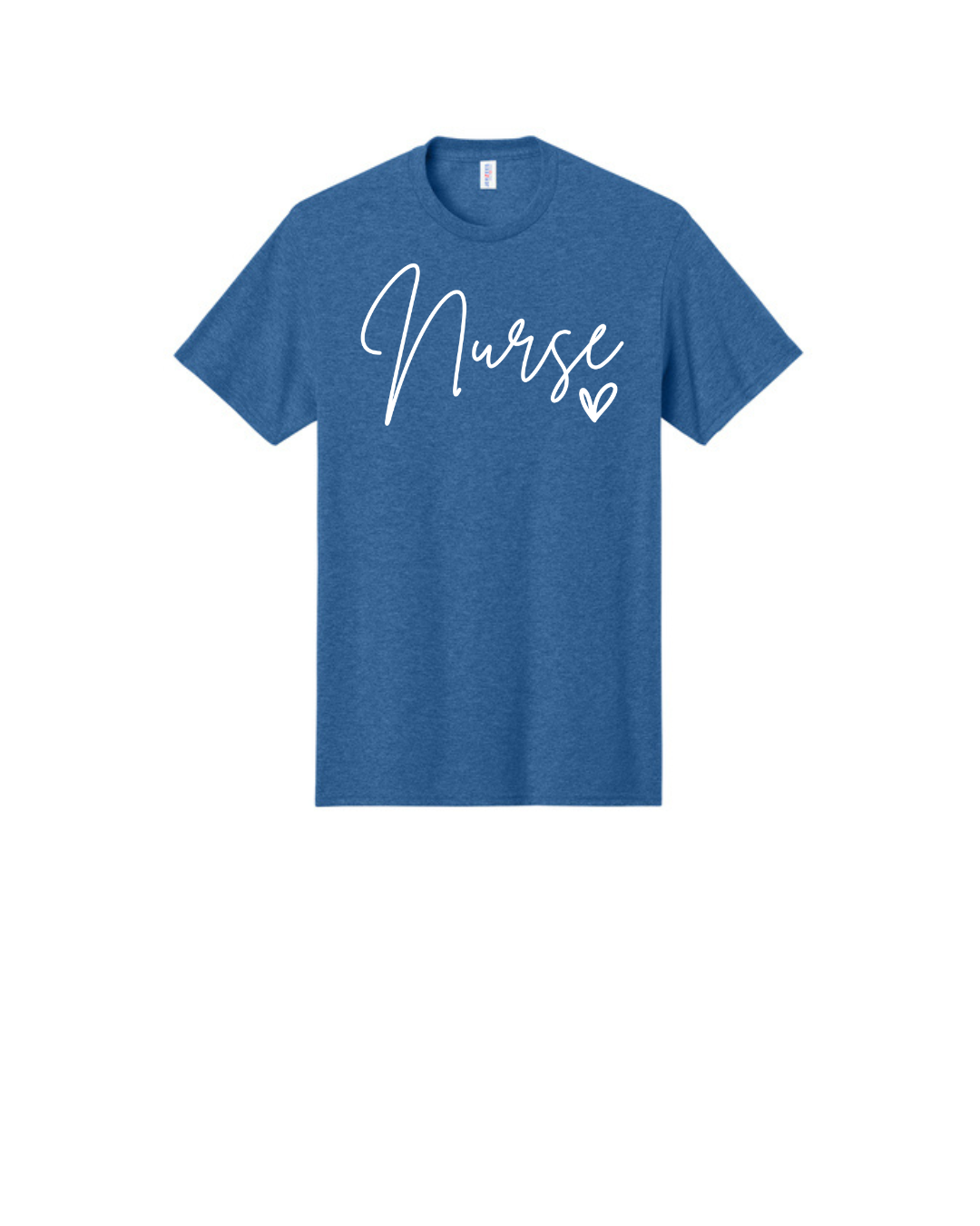 Nurse in Script font Graphic T Shirt