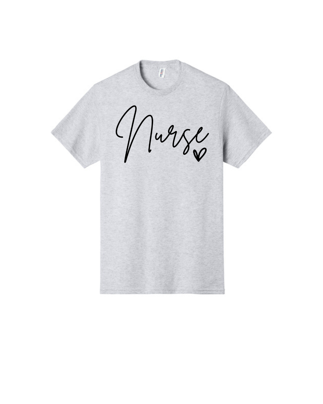 Nurse in Script font Graphic T Shirt