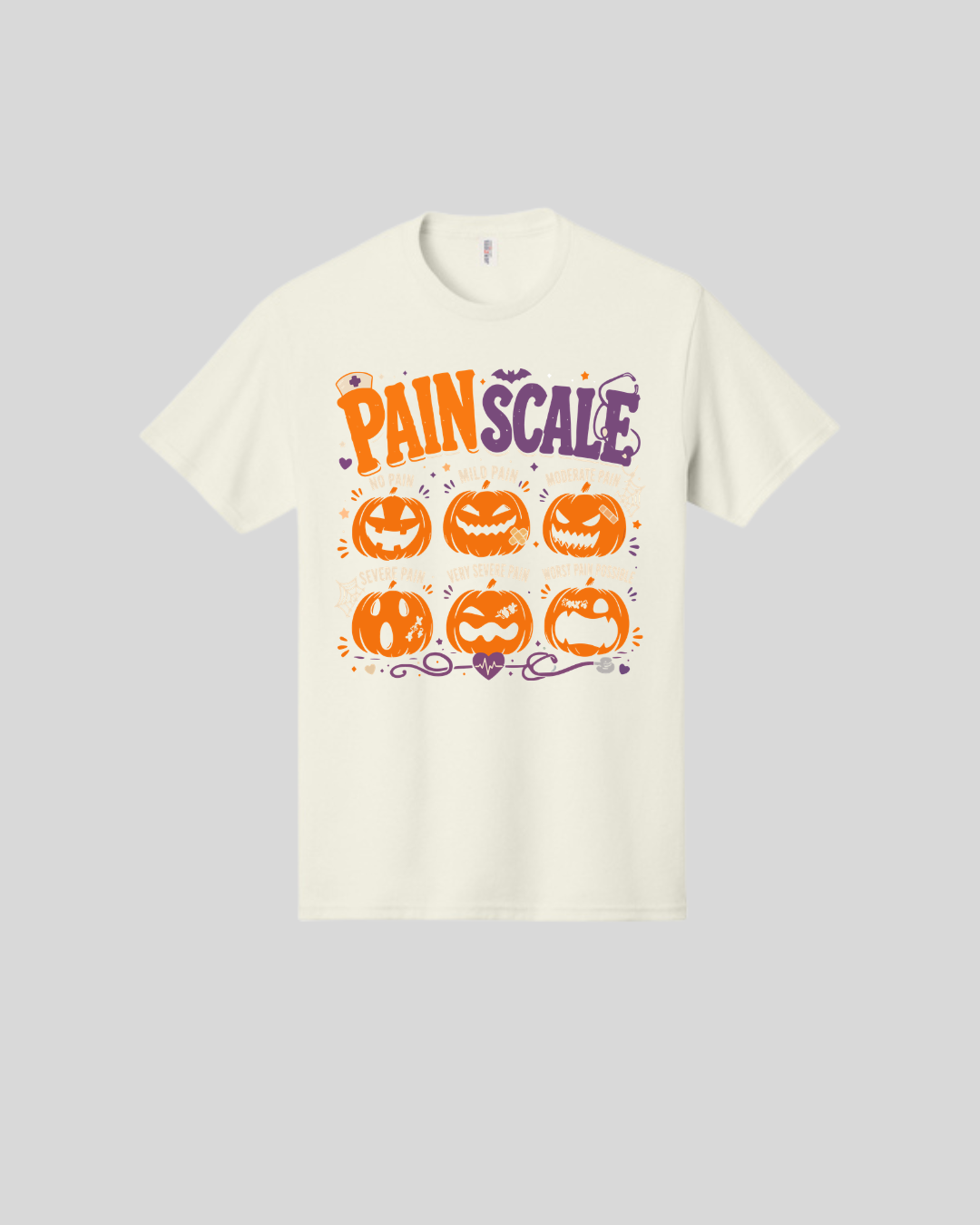 Pumpkin Pain Scale Graphic T-Shirt