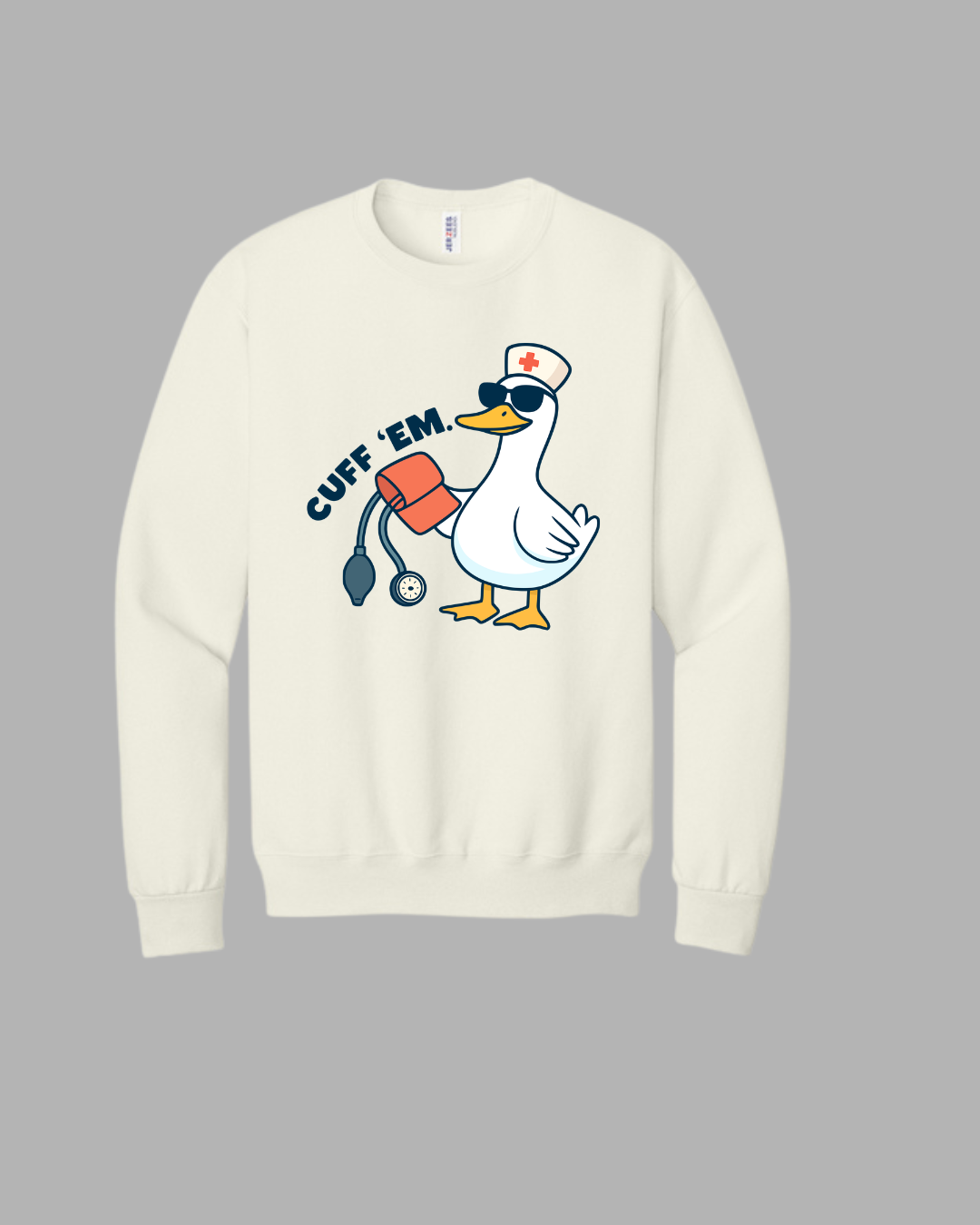 Cuff Em Graphic Crewneck Sweatshirt