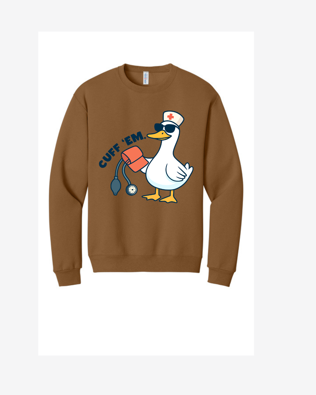 Cuff Em Graphic Crewneck Sweatshirt