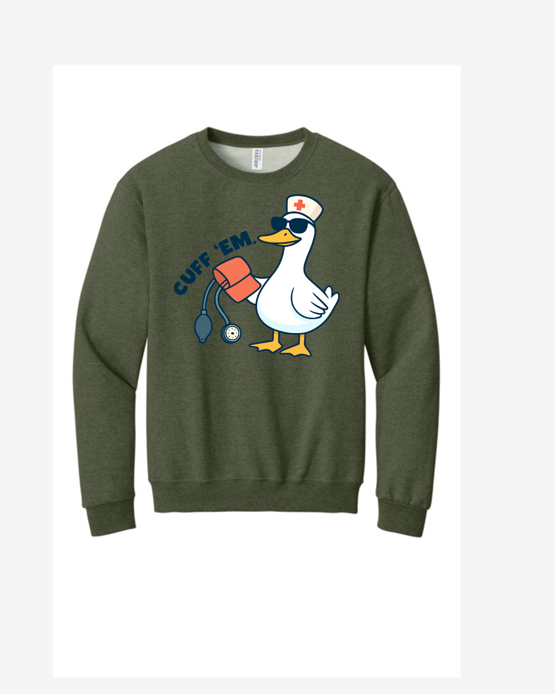 Cuff Em Graphic Crewneck Sweatshirt