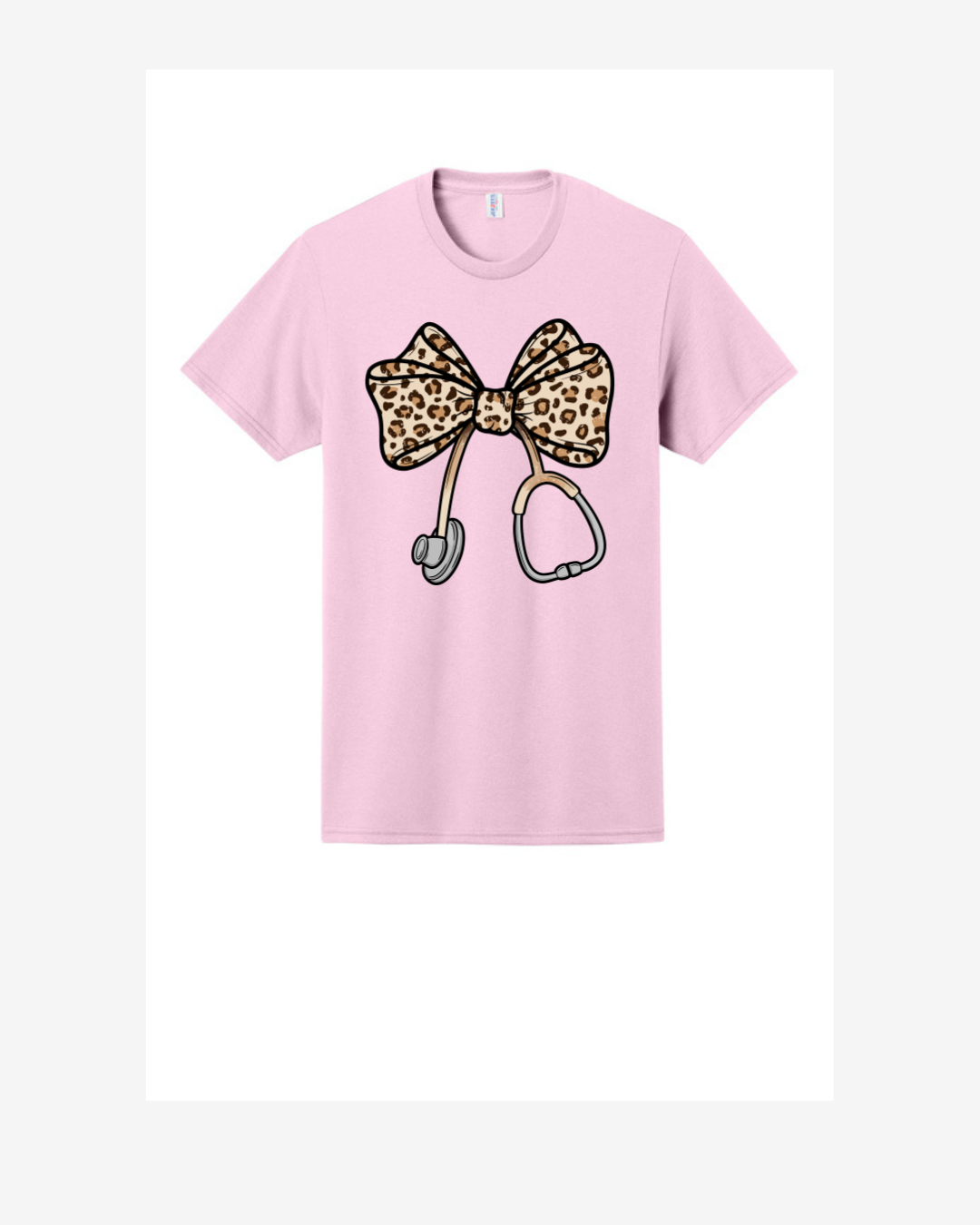 Leopard Bow with Scope Graphic T-Shirt