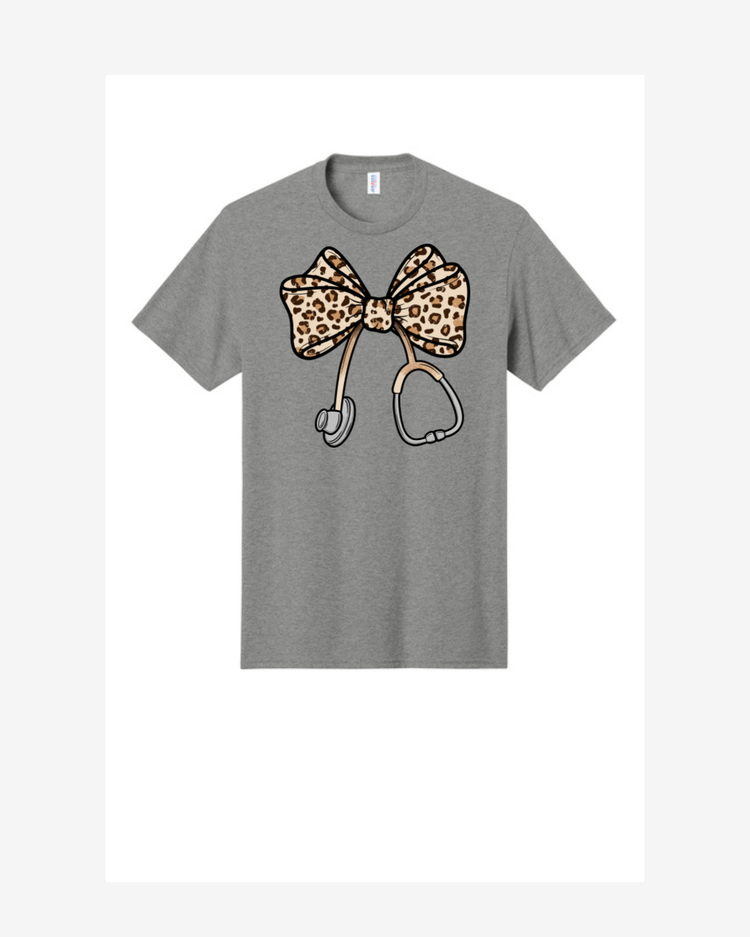 Leopard Bow with Scope Graphic T-Shirt