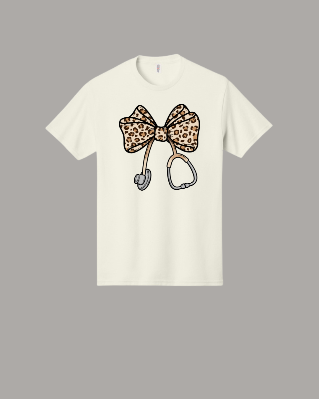 Leopard Bow with Scope Graphic T-Shirt