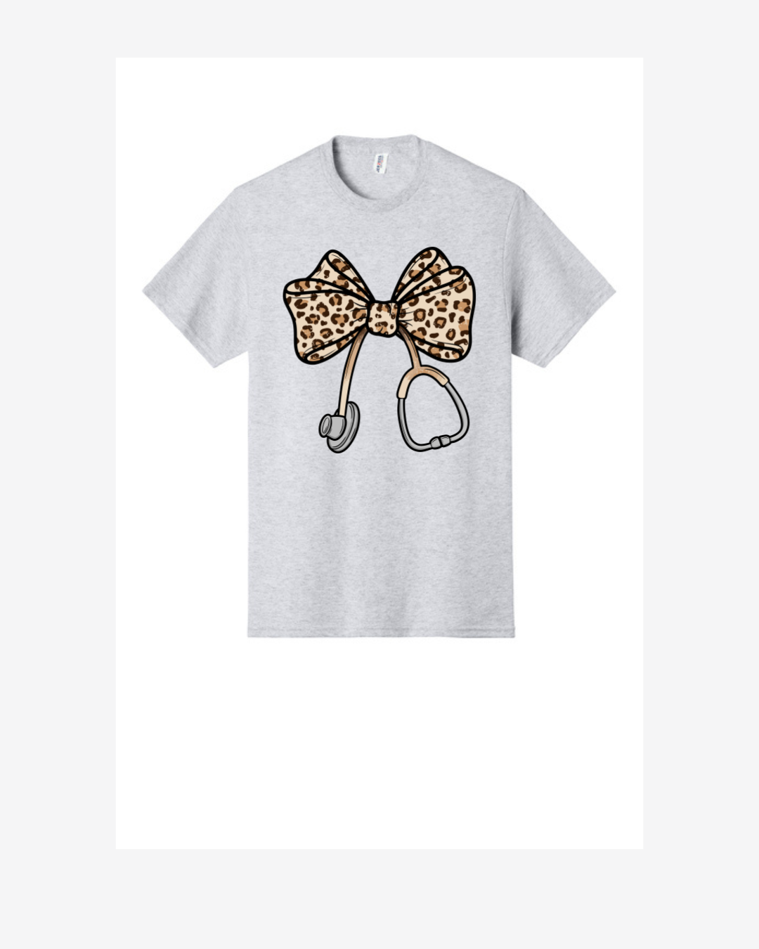 Leopard Bow with Scope Graphic T-Shirt