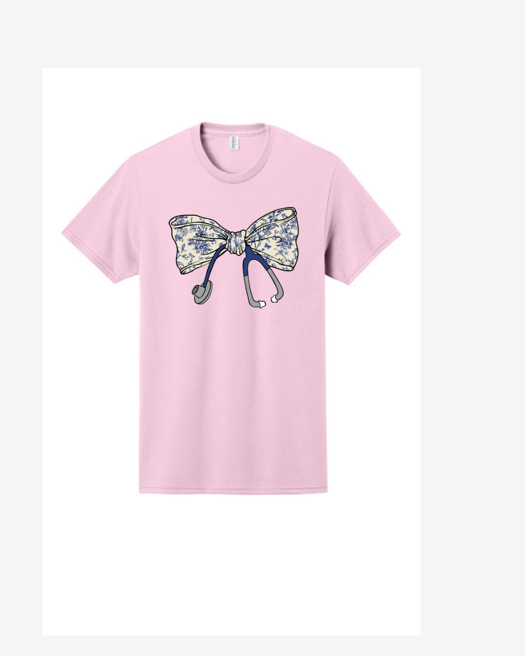 Scrub Box Coquette Bow Graphic T-Shirt — women's scrub | ScrubBox (view 6)