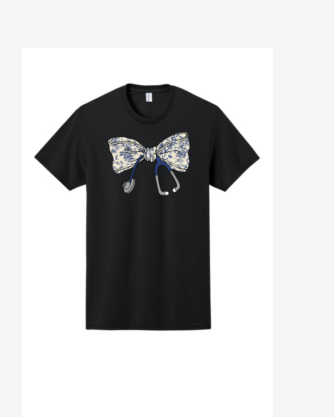 Scrub Box Coquette Bow Graphic T-Shirt — women's scrub | ScrubBox (view 3)