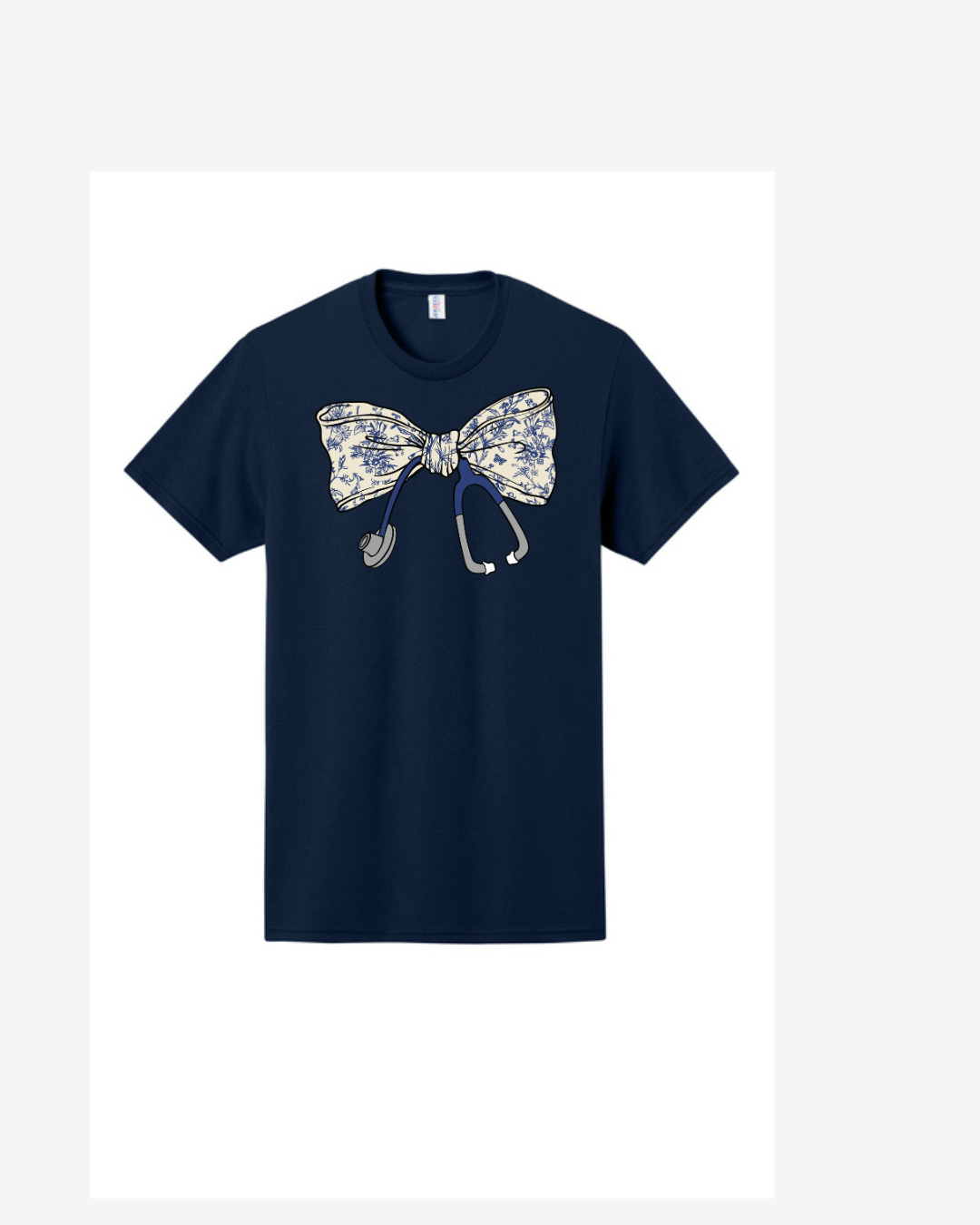 Scrub Box Coquette Bow Graphic T-Shirt — women's scrub | ScrubBox (view 4)