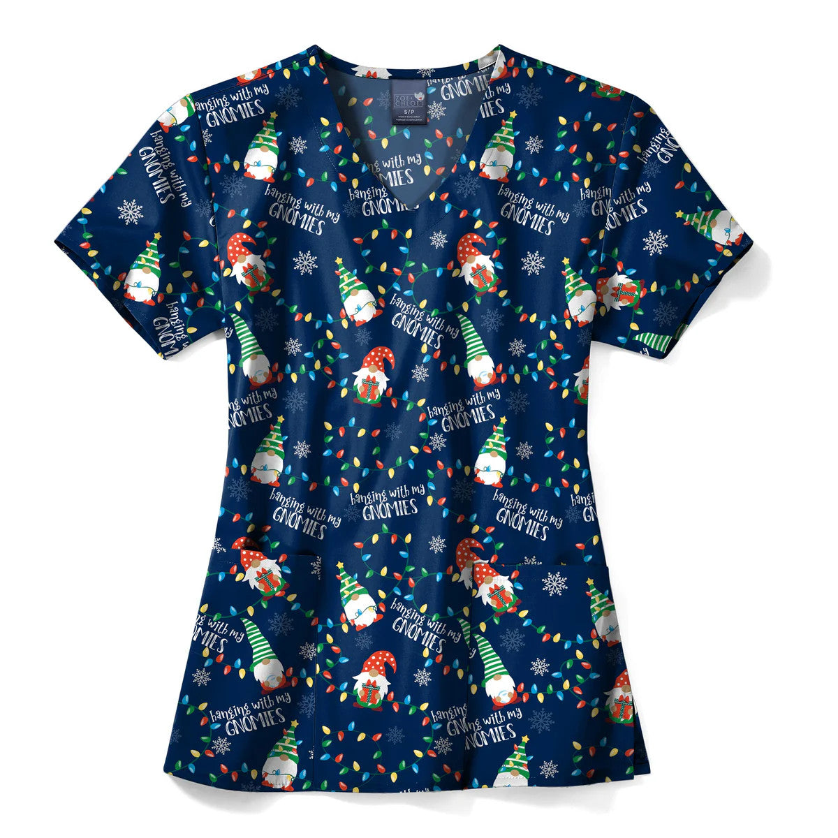 Zoe + Chloe Gnome Alone — women's scrub | ScrubBox