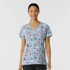 Zoe + Chloe Tis the Ski-son — women's scrub | ScrubBox