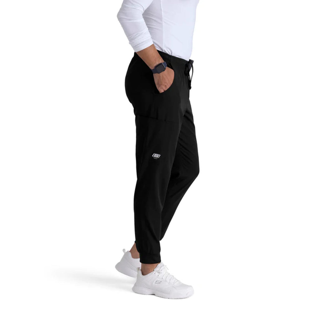 Skechers Scrubs Skecher's Mens Structure Jogger scrub jogger in black