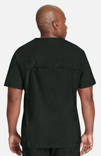 Cherokee, Men's Form Top scrub top in black (view 2)