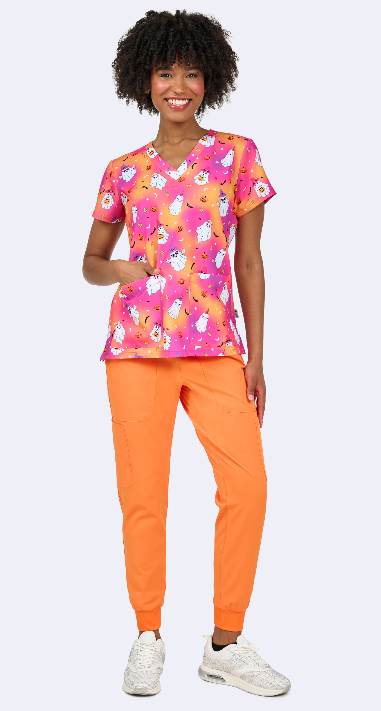 Ava Therese by Zavate Boo-tiful Night — women's scrub | ScrubBox (view 3)