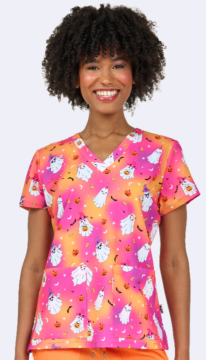Ava Therese by Zavate Boo-tiful Night — women's scrub | ScrubBox