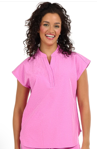 Jacquard Piper Tuck In Top