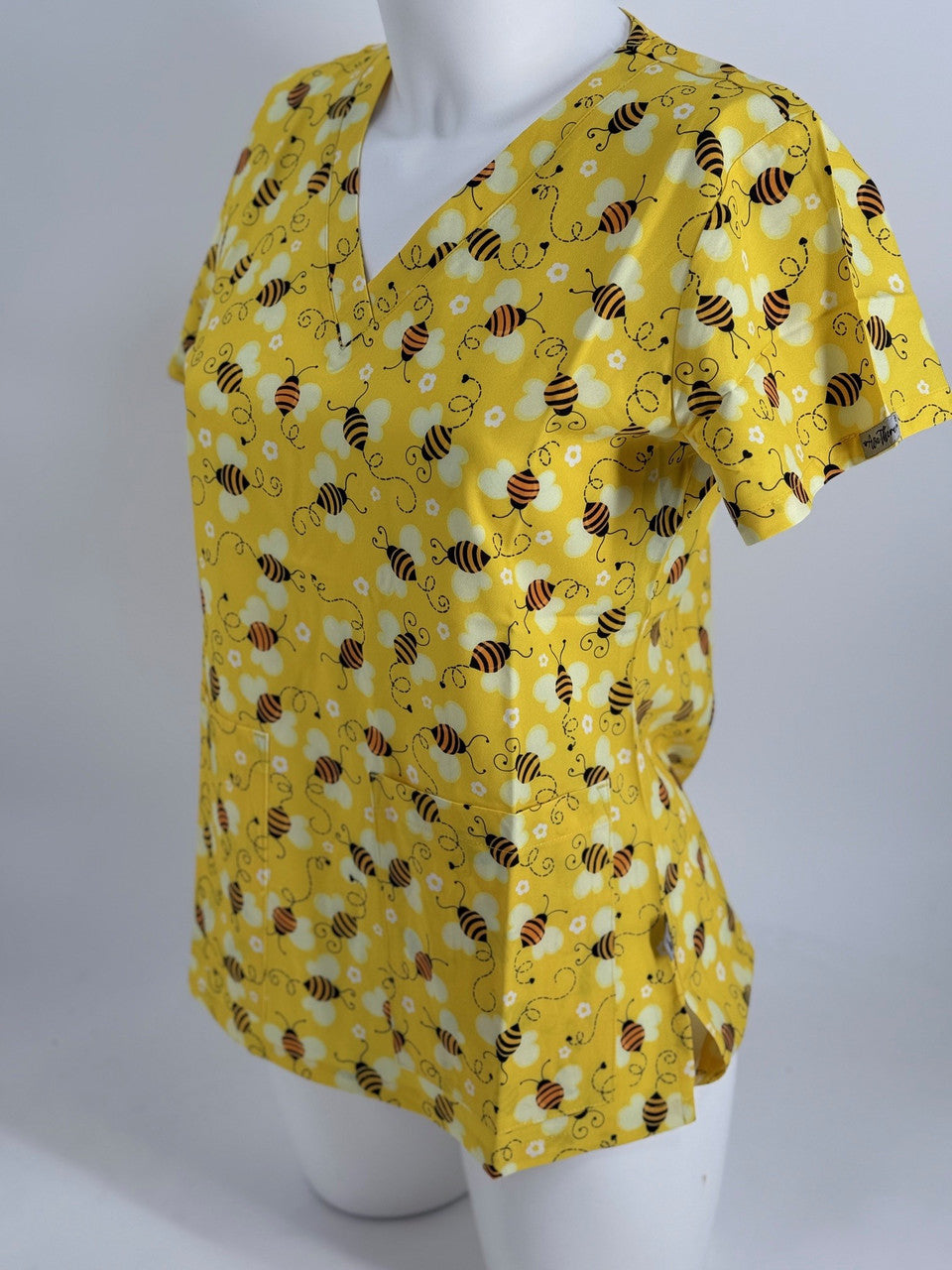 Ava Therese by Zavate Buzzin Bees — women's scrub | ScrubBox (view 2)