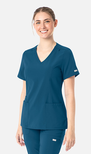 Maevn's Women's Double V-Neck Top