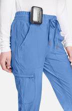 Cherokee Uniforms FORM Tapered Leg Pant scrub pant in ceil blue (view 2)
