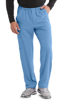 Skechers Men's Structure Pant scrub pant in ceil blue