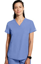 HH360 Skyler V-Neck Scrub Top scrub top in ceil blue