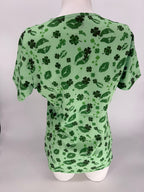 Greentown Scrubs Clover Printed Scrub Top — women's scrub top | ScrubBox (view 4)