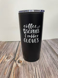Coffee Scrubs Rubber Gloves Coffee Tumbler