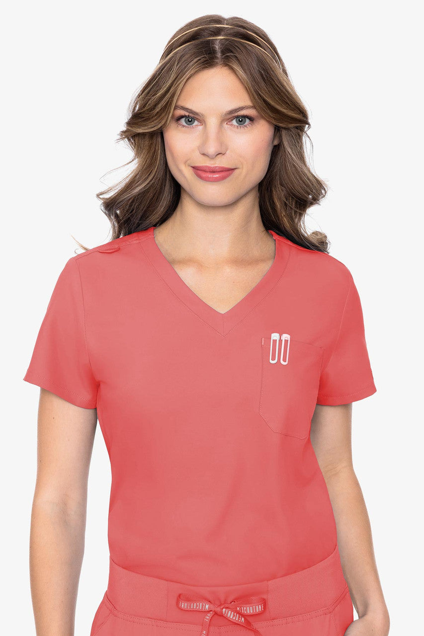MedCouture Insight One Pocket Top — women's scrub top | ScrubBox (view 3)
