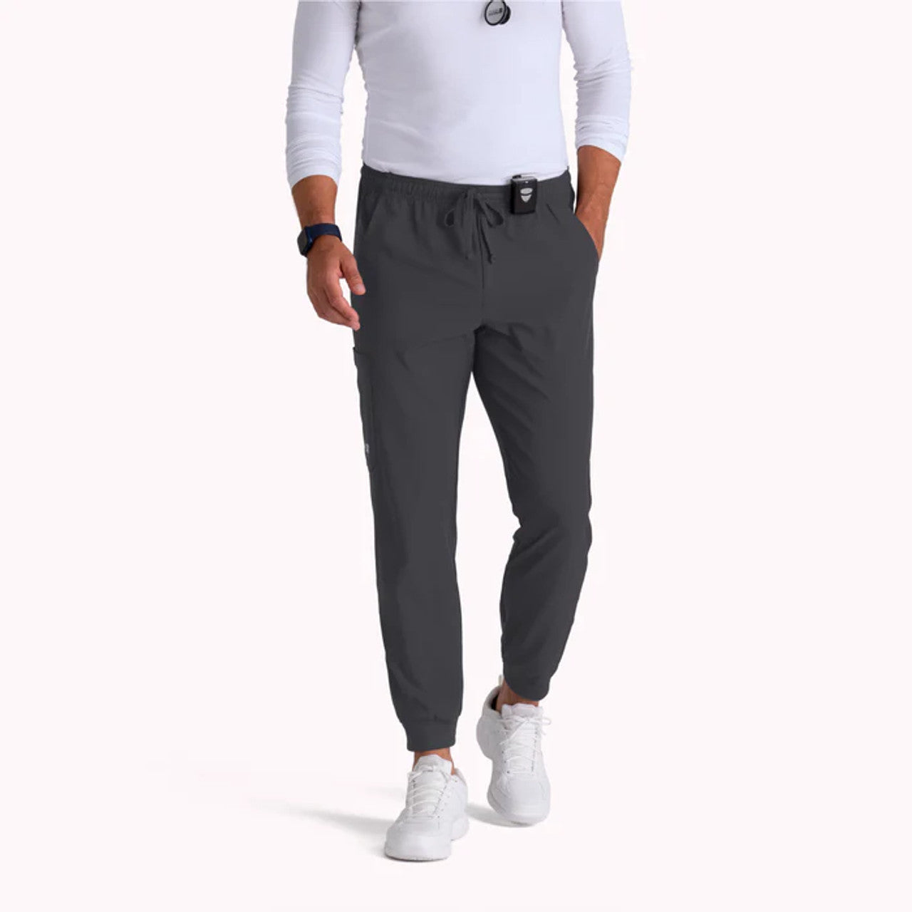 Skechers Scrubs Skecher's Mens Structure Jogger scrub jogger in gray