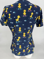 Greentown Scrubs Ducks Printed Scrub Top — women's scrub top | ScrubBox (view 3)