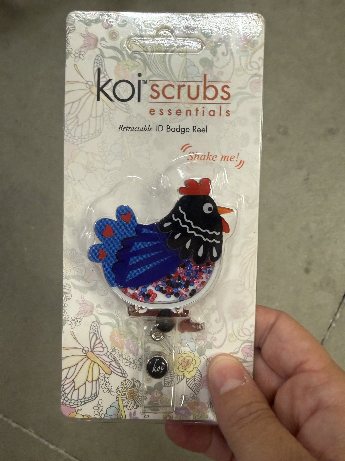 Chicken Boots Badge Reel