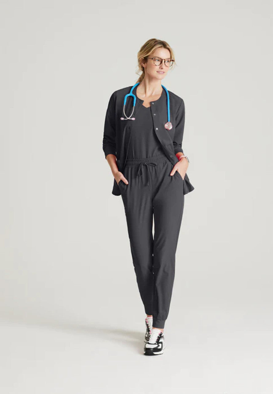 Skechers, Stability Warm-Up Jacket scrub jacket in gray
