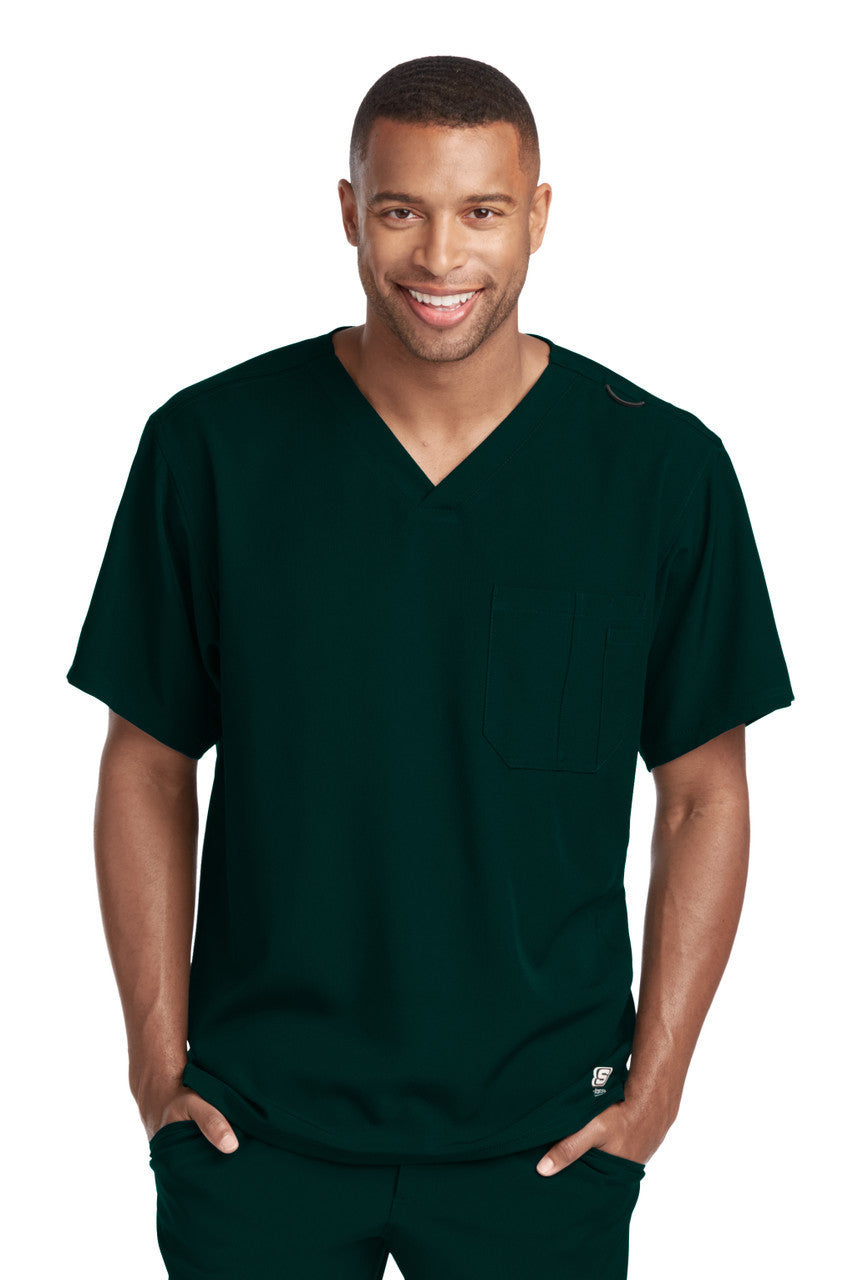 Skechers Men's 1 PKT Structure Top — women's scrub top | ScrubBox (view 4)
