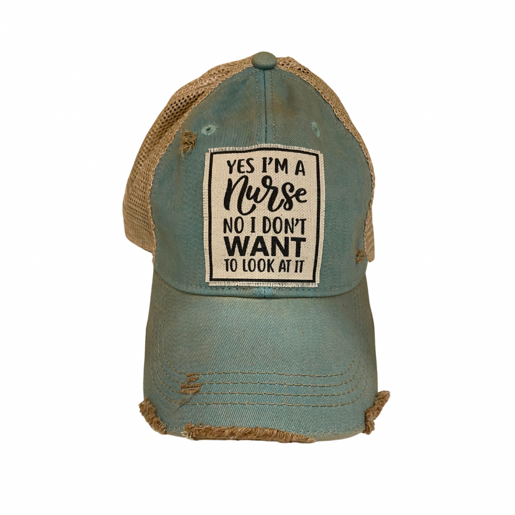 Yes I'm a Nurse Distressed Graphics Hat