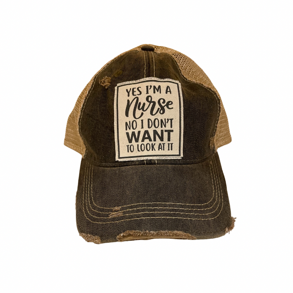 Yes I'm a Nurse Distressed Graphics Hat