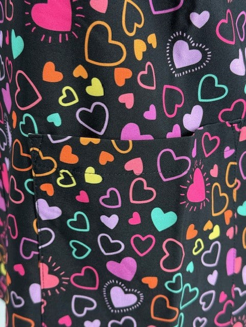 Ava Therese by Zavate Happy Hearts — women's scrub | ScrubBox (view 4)
