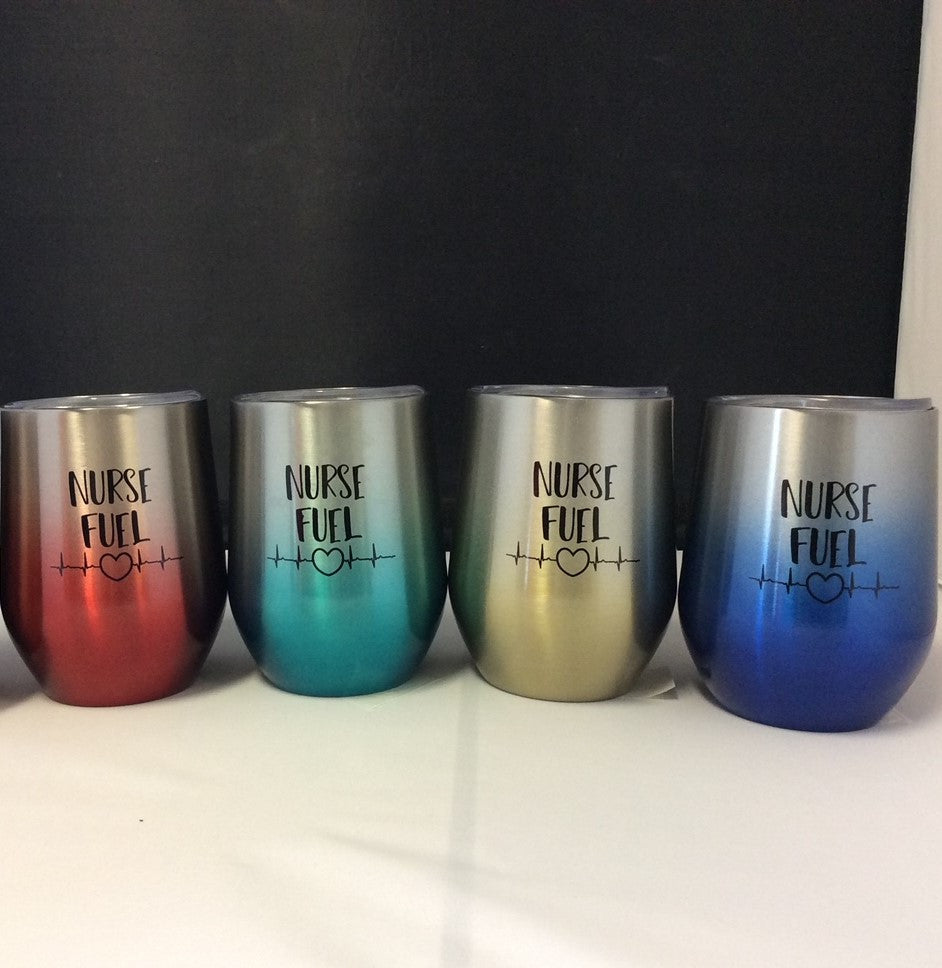 Nurse Fuel Wine Tumbler