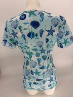Greentown Scrubs Sea and Ocean Inspired Scrub Top — women's scrub top | ScrubBox (view 3)