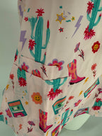 Greentown Scrubs Western Themed Scrub Print Top — women's scrub top | ScrubBox (view 3)